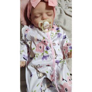 🆕20 inch Full Cloth Body With Vinyl Limbs Baby Dolls Weighted Toddler Baby Girl
